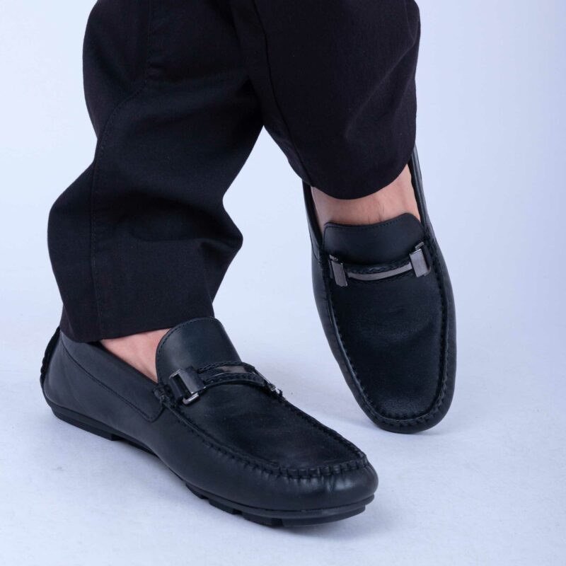 Mocassin Noir Cuir ref:m06 – Image 2