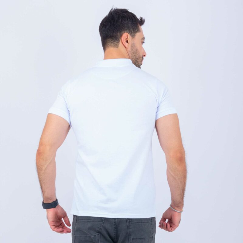 Polo uni Blanc – Image 3