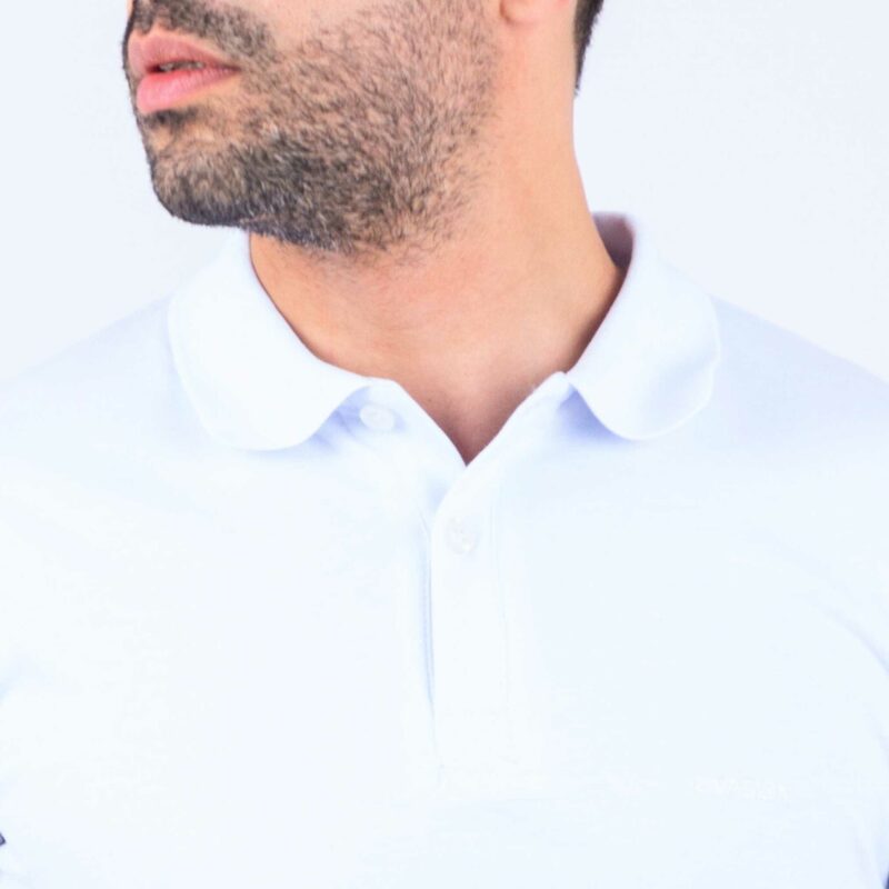 Polo uni Blanc – Image 2