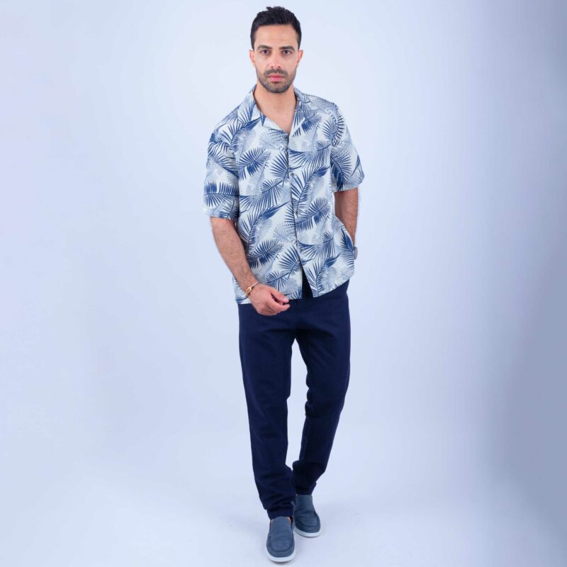 Chemise Lin Bleu – Image 2