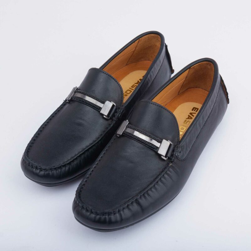 Mocassin Noir Cuir ref:m06 – Image 3