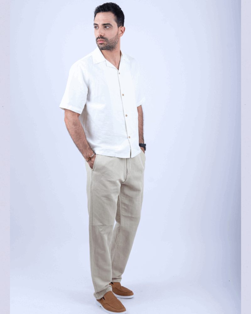 Chemise Lin Créme – Image 2