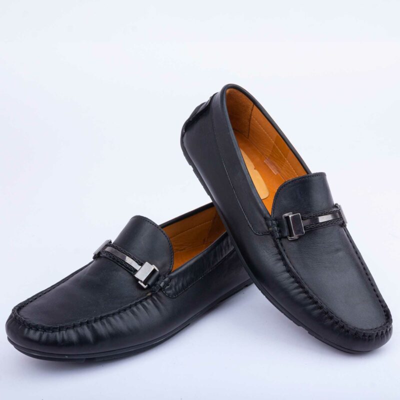 Mocassin Noir Cuir ref:m06 – Image 5