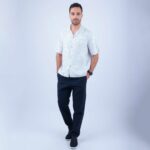 Chemise Lin Gris Clair – Image 2