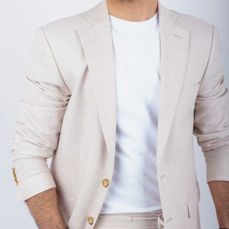 Veste Lin Beige – Image 5