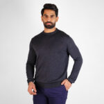 Pull Col Rond Gris.f
