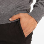 Pull Col Rond Gris – Image 2