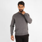 Pull Col Rond Gris – Image 3