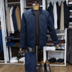 blouson homme bleu Premium Évasion – coupe moderne élégante