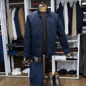 blouson homme bleu Premium Évasion – coupe moderne élégante