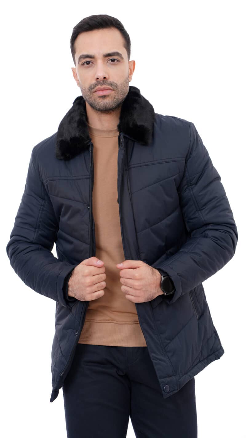 Blouson homme bleu-evasion