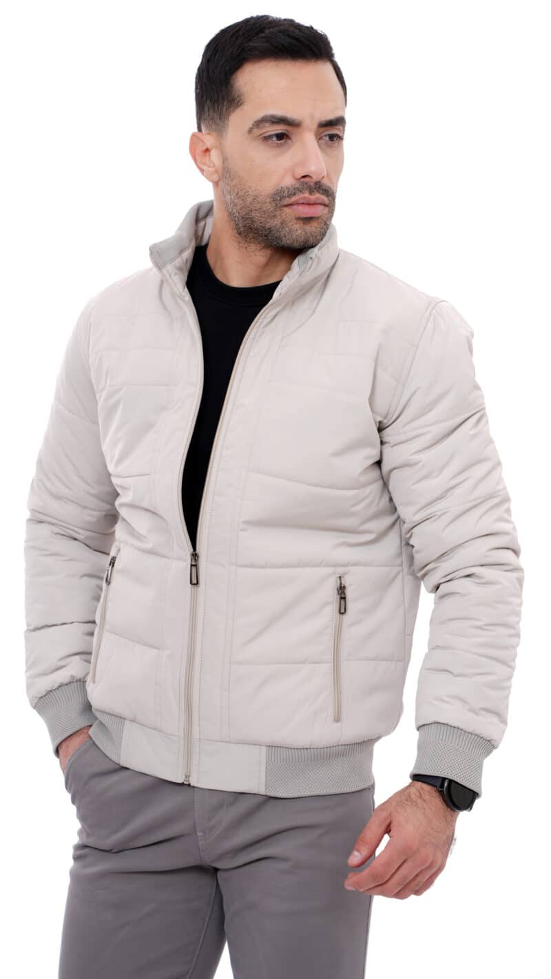 blouson gris clair homme-evasion