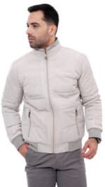 Blouson gris clair homme – Image 2