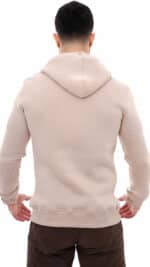Sweat Capuche Homme Beige – Image 4