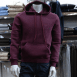 Sweat capuche homme bordeaux Évasion