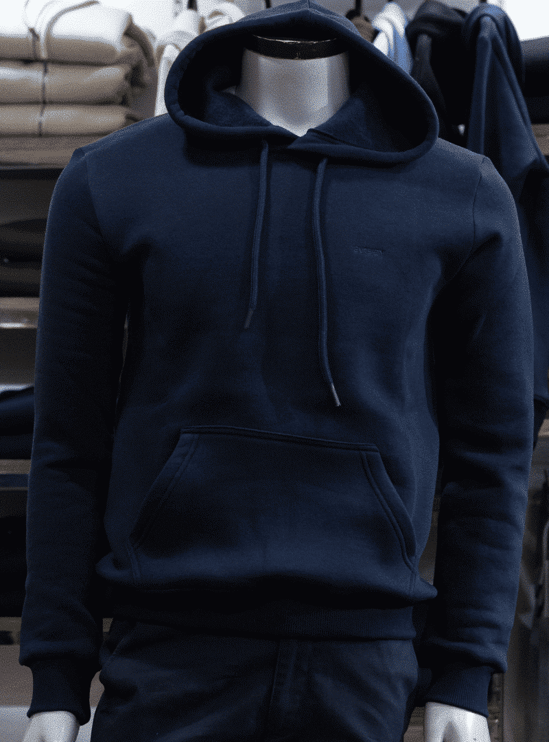 Sweat capuche homme bleu marine – hoodie premium Évasion