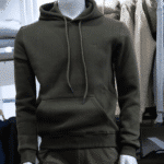 Sweat capuche homme vert kaki Évasion