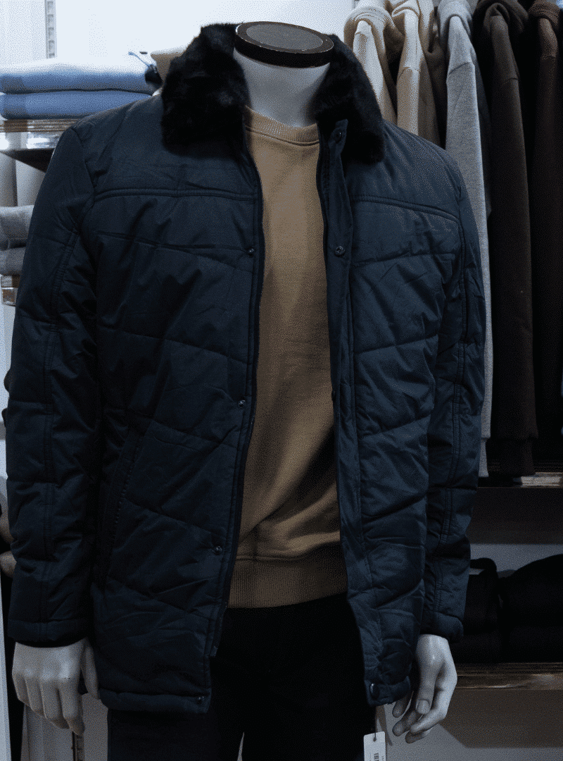 blouson homme bleu matelassé EVASION