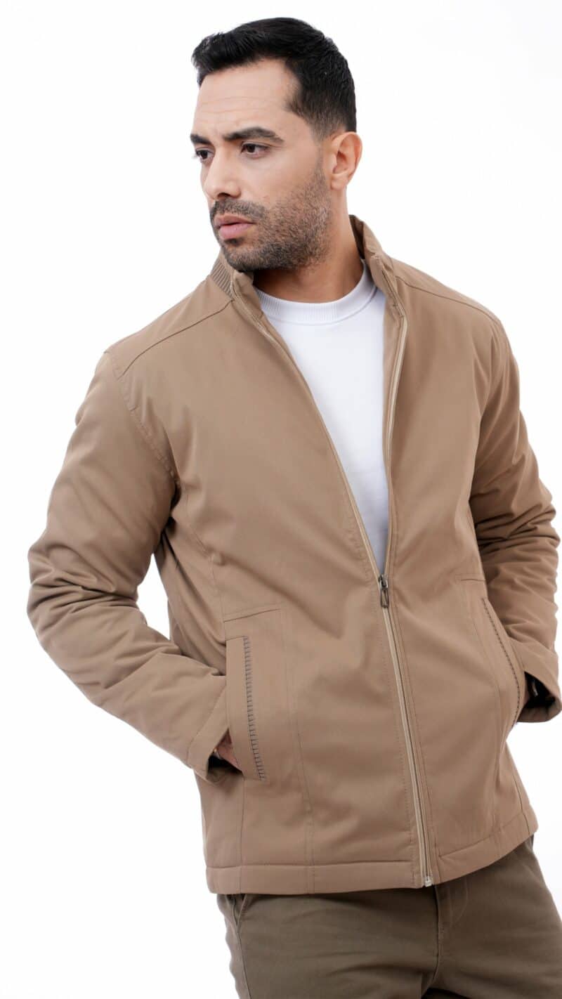 Blouson homme casual kaki-evasion