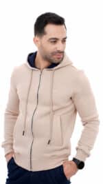 capuche beige homme -evasion