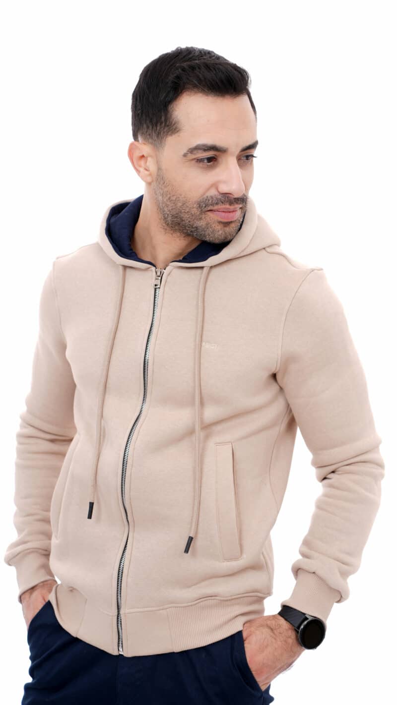 capuche beige homme -evasion