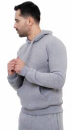 Pull à capuche homme gris – Hoodie sportwear