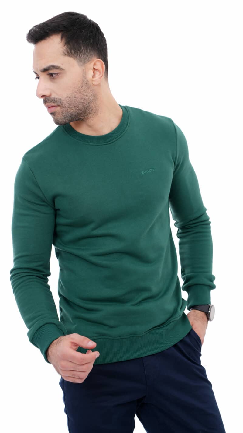 Pull sport homme vert-evasion