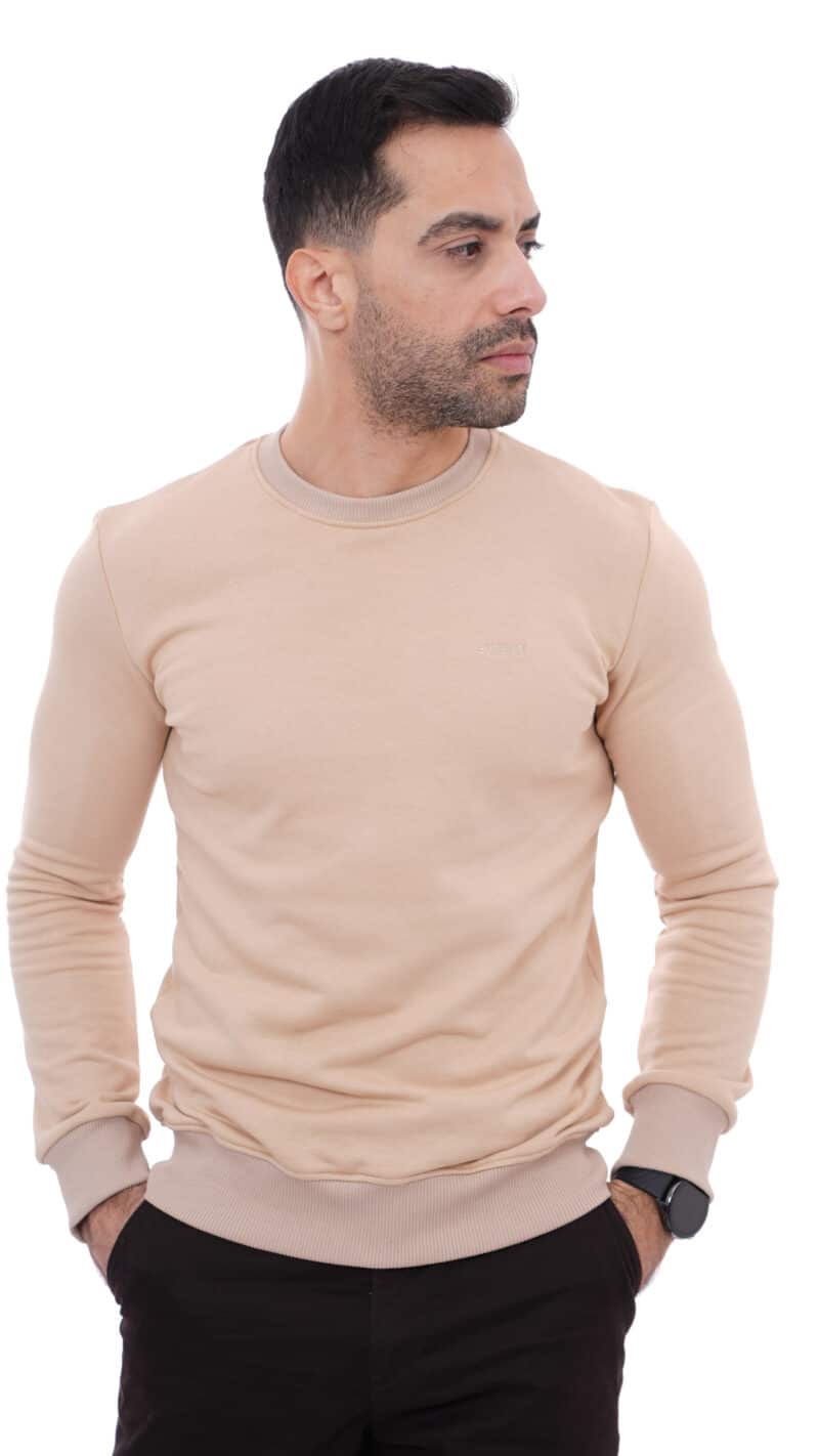 Pull homme beige-evasion