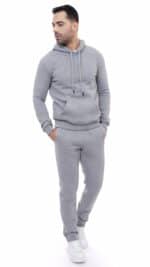 Survêtement homme gris à capuche – ensemble jogging ÉVASION