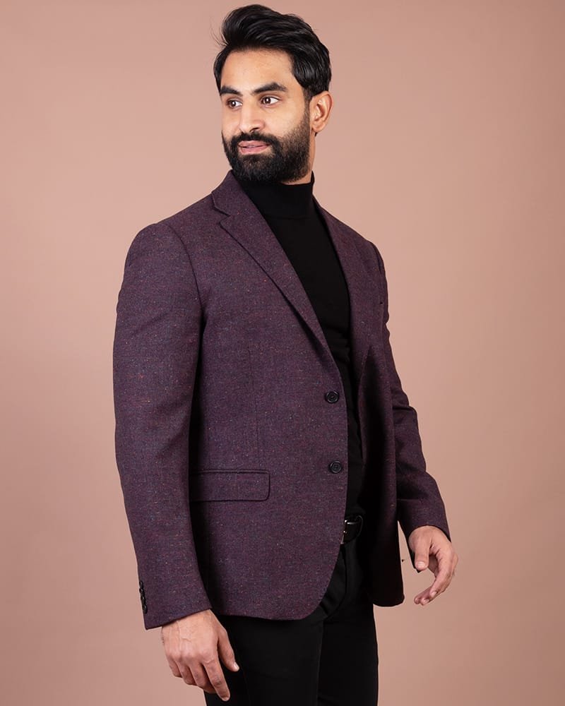 veste aubergine foncé 7 veste aubergine foncé – Image 7