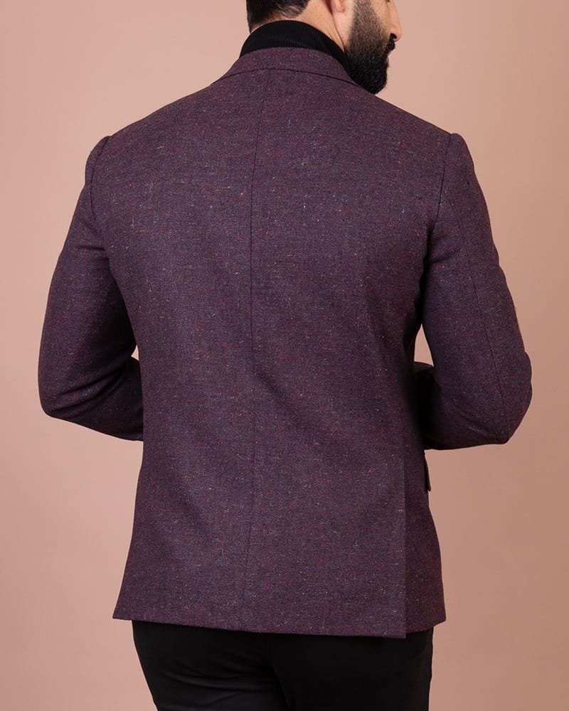veste aubergine foncé 6 veste aubergine foncé – Image 6