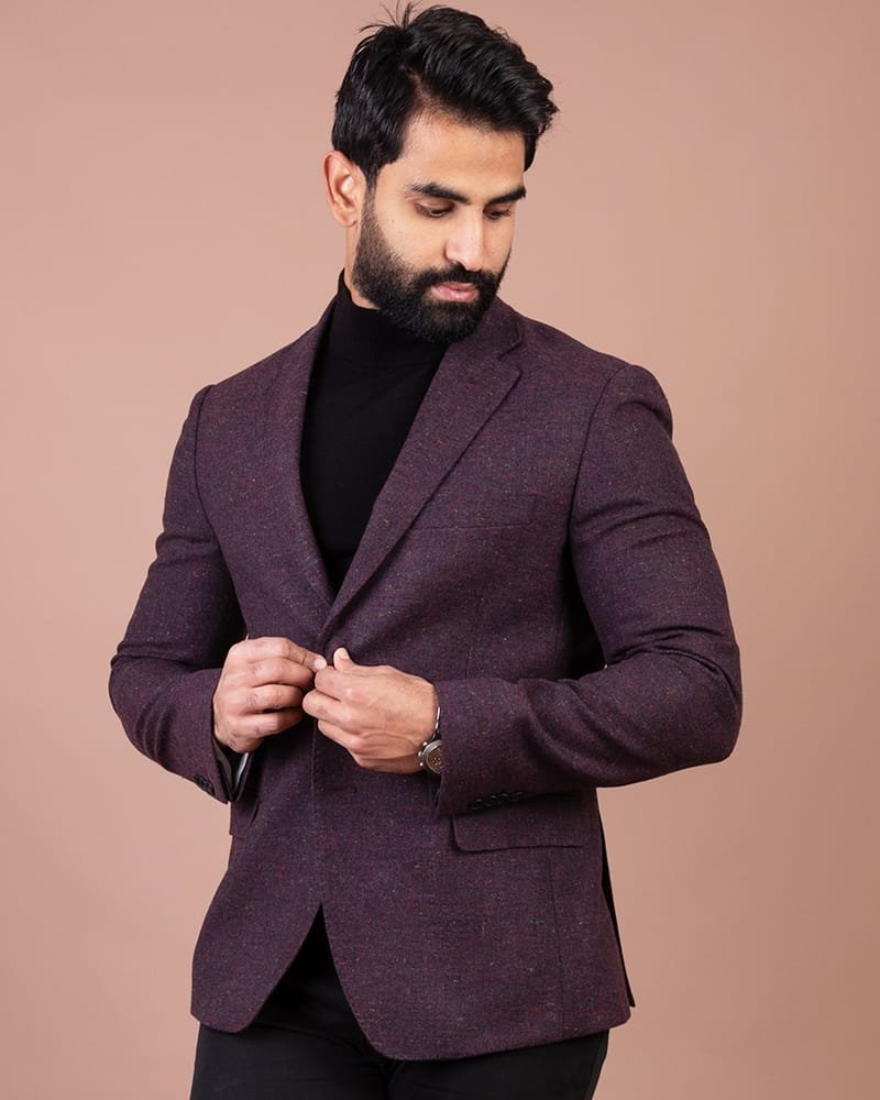 veste aubergine foncé 8 veste aubergine foncé – Image 8