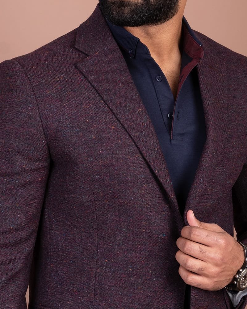 veste aubergine foncé 5 veste aubergine foncé – Image 5