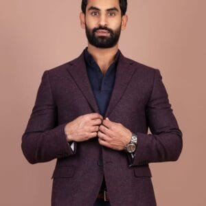 veste aubergine foncé