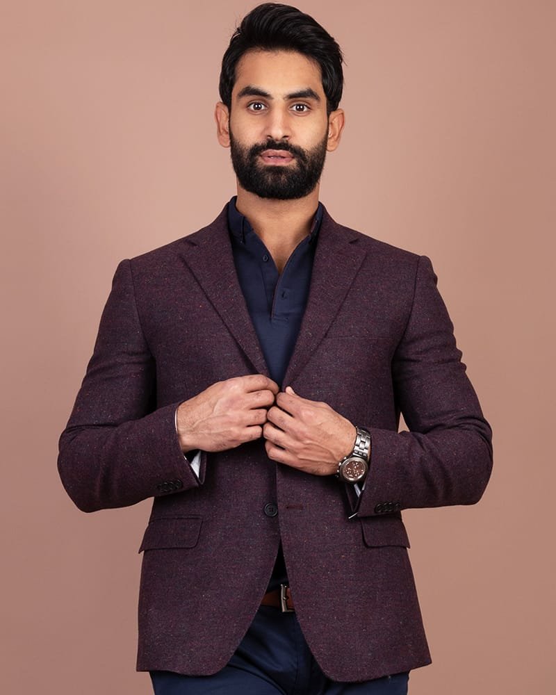 veste aubergine foncé 1 veste aubergine foncé