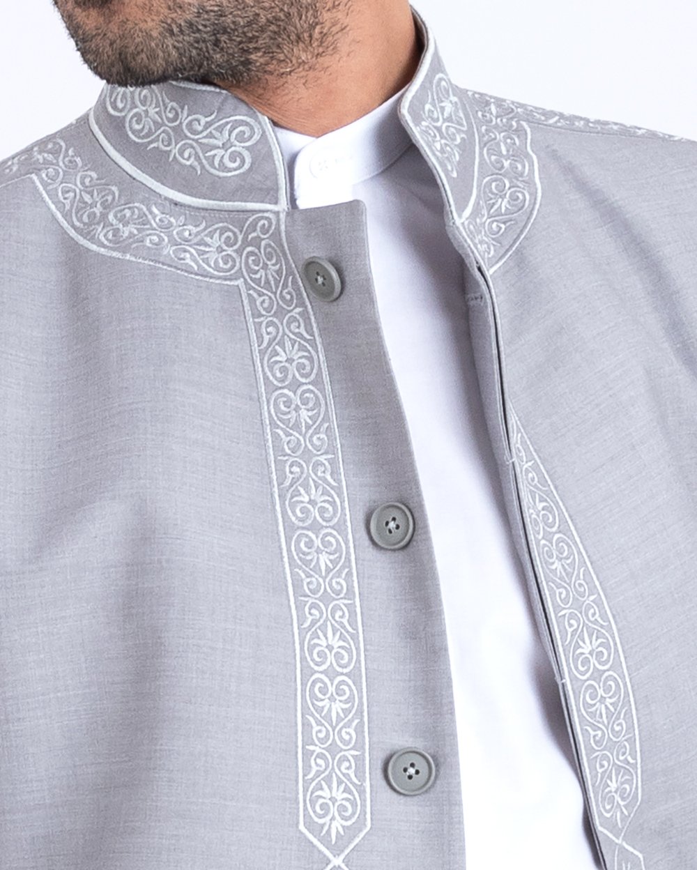 Costume Traditionnel gris-gr clair – Image 4