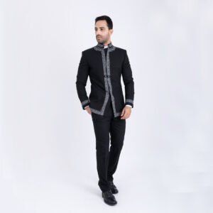 Costume Traditionnel Noir-gris