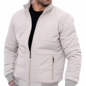 Blouson gris clair homme