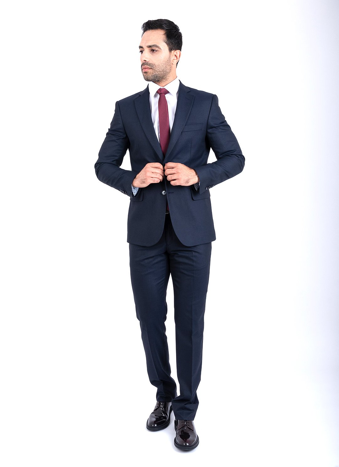 Costume Bleu Nuit Uni 4 Costume Bleu Nuit Uni – Image 4