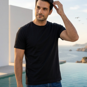 t-shirt homme noir-evasion