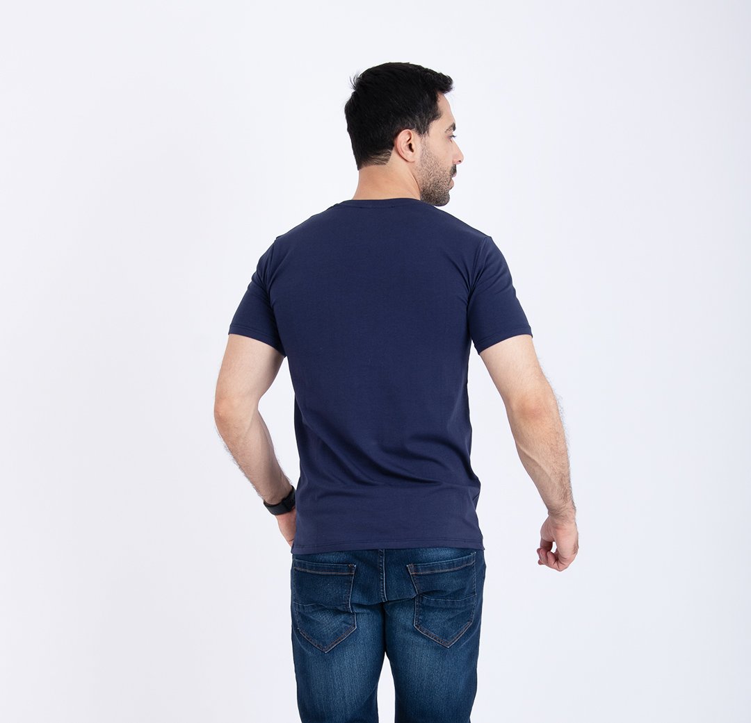 T-shirt marine ref140 4 T-shirt marine ref140 – Image 4