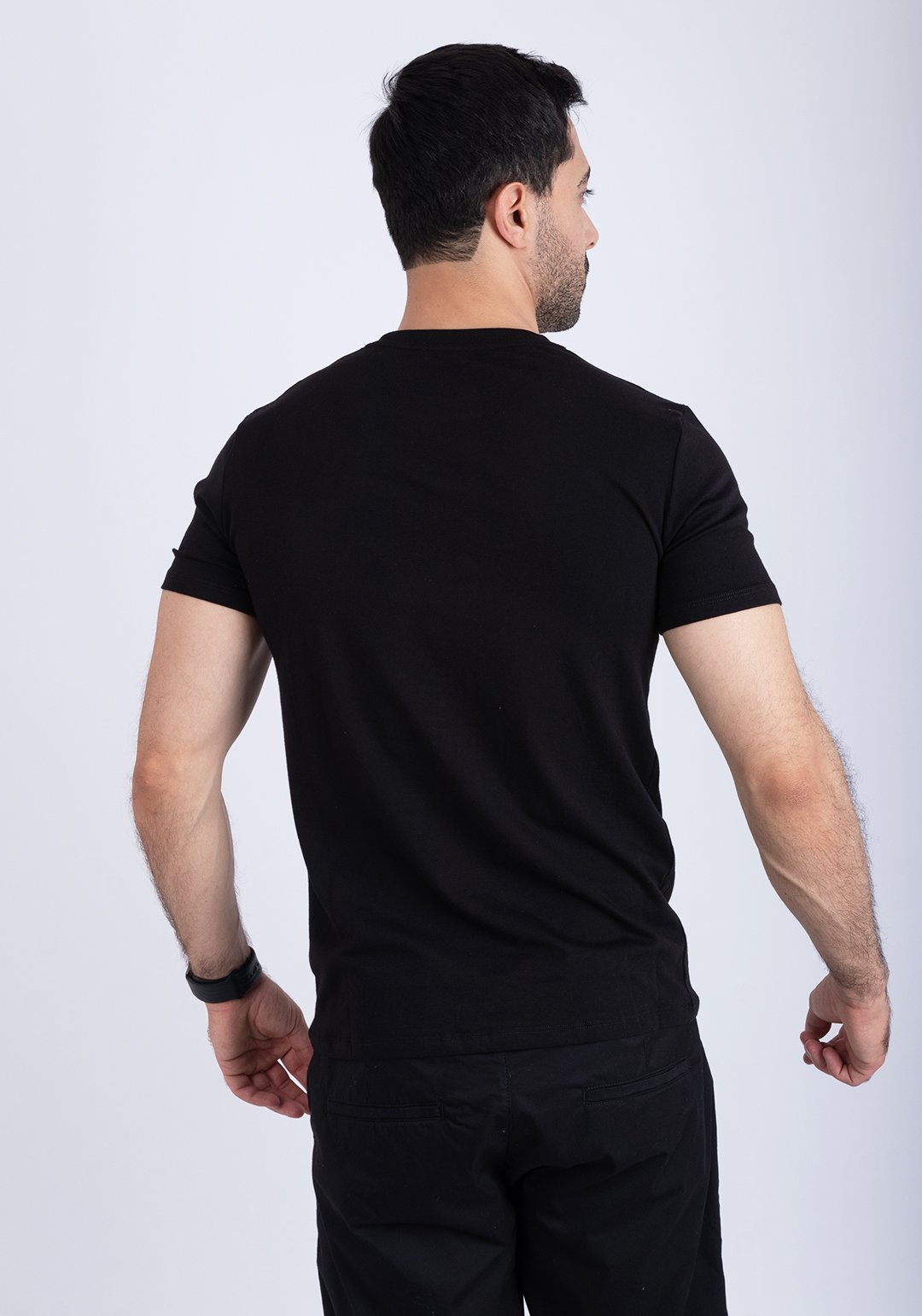 T-shirt noir ref140 2 T-shirt noir ref140 – Image 2