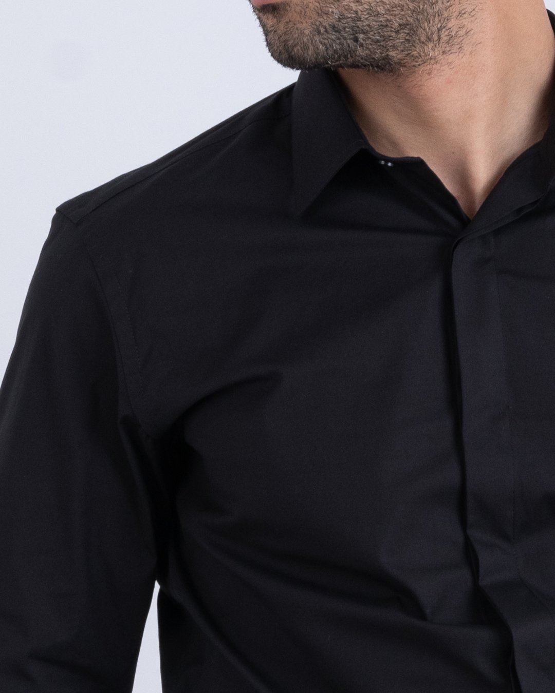 Chemise Noir ref207 2 Chemise Noir ref207 – Image 2