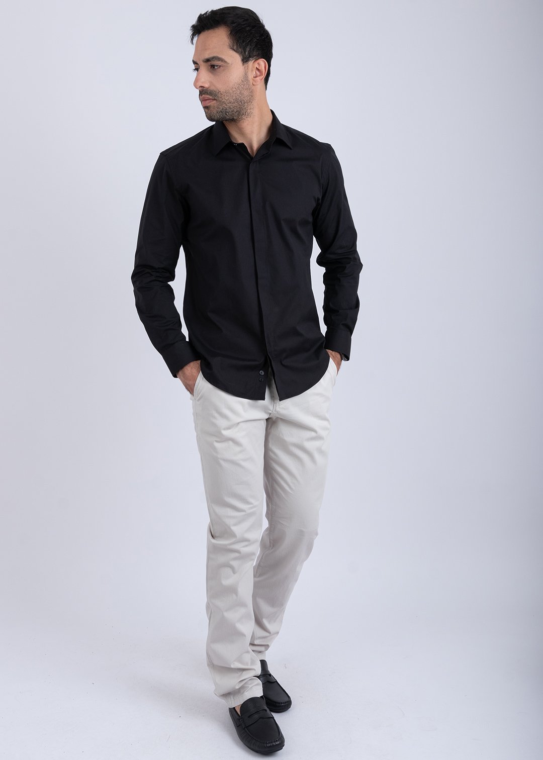 Chemise Noir ref207 3 Chemise Noir ref207 – Image 3