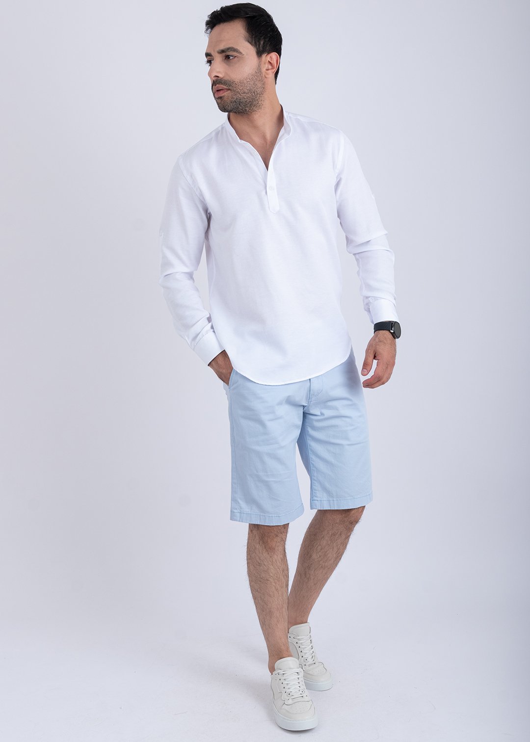 Chemise Col Mao Blanc ref208 7 Chemise Col Mao Blanc ref208 – Image 7
