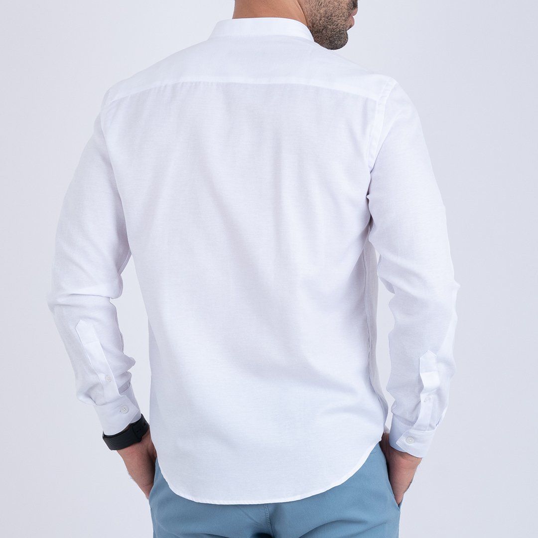 Chemise Col Mao Blanc ref208 6 Chemise Col Mao Blanc ref208 – Image 6