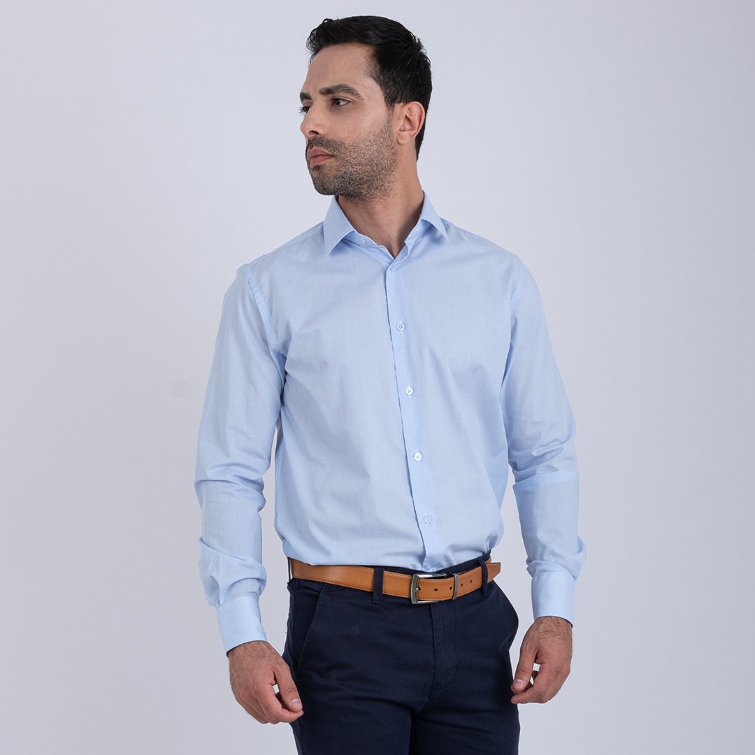 Chemise Ciel Petit Rayé