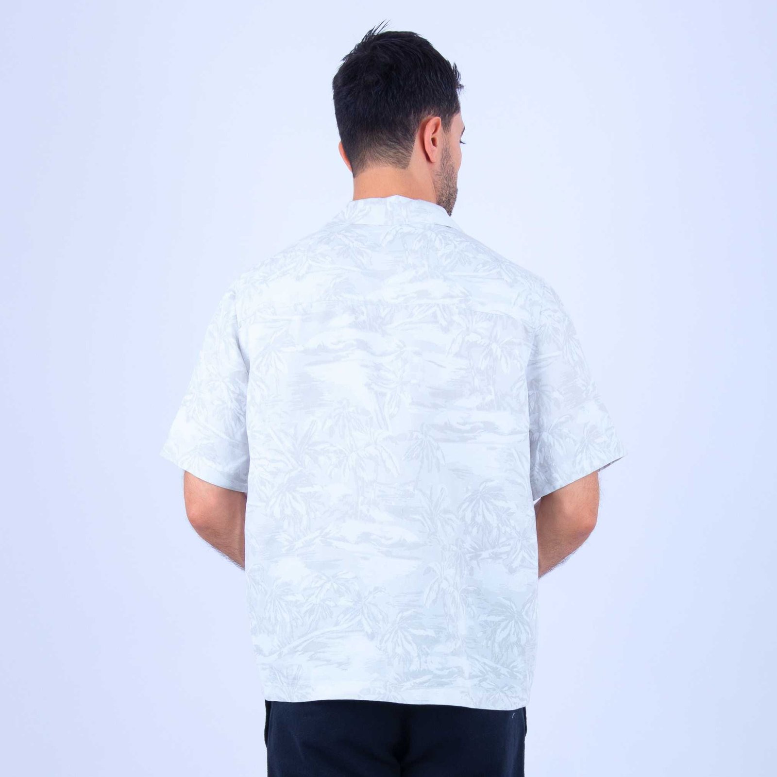 Chemise Lin Gris Clair 5 Chemise Lin Gris Clair – Image 5