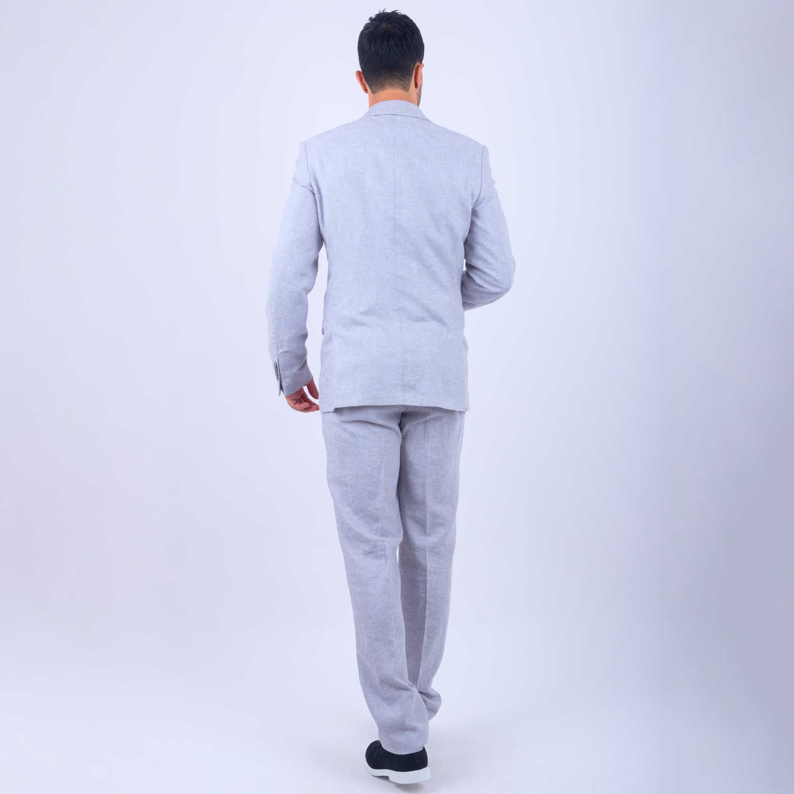 Costume Lin Gris Clair 3 Costume Lin Gris Clair – Image 3