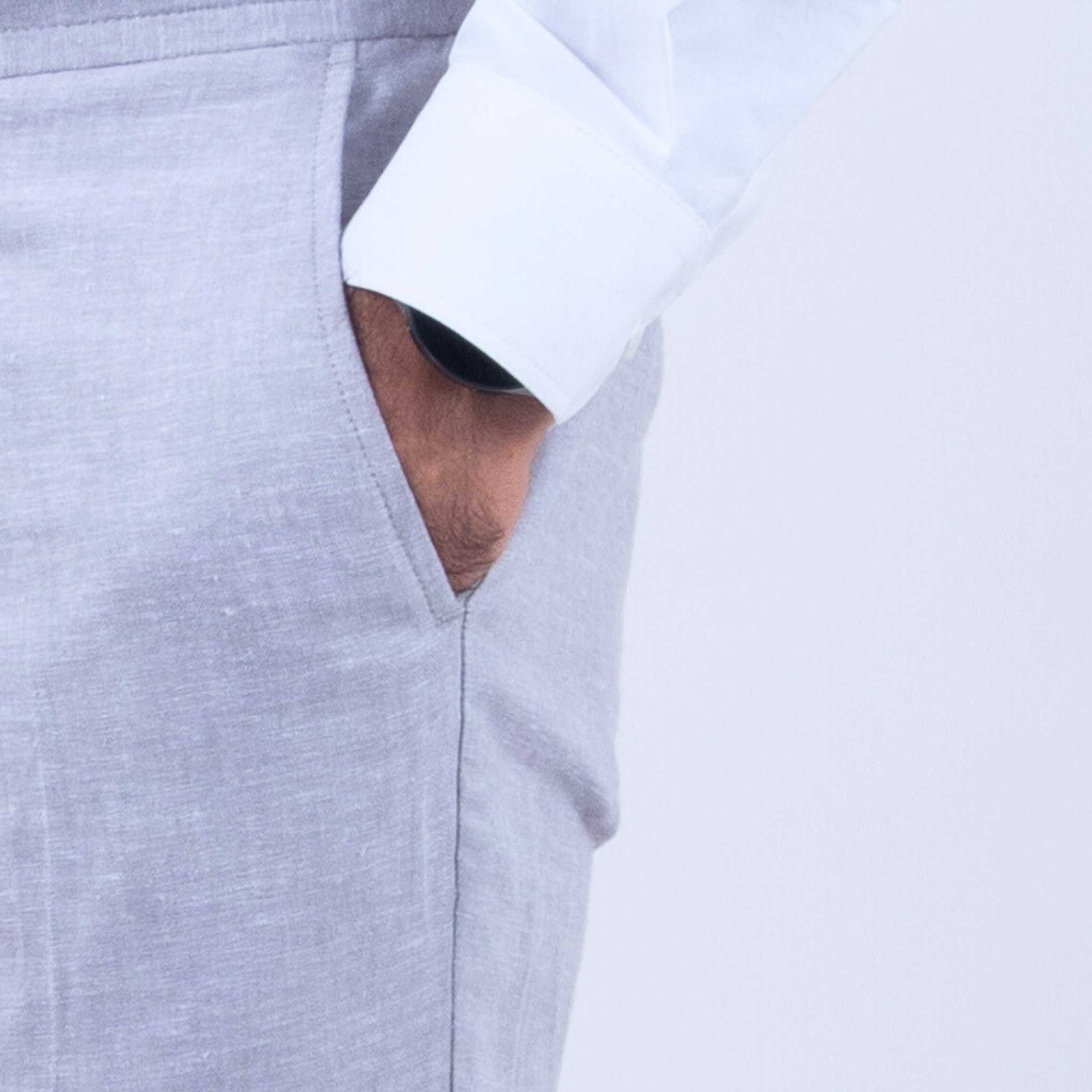 Costume Lin Gris Clair 8 Costume Lin Gris Clair – Image 8